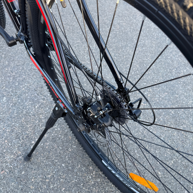 Алюминиевый найнер 29 Черный-Красный Maxus Mbike Lockout (гидравлические тормоза) горный велосипед 2025 кассета - изображение 6