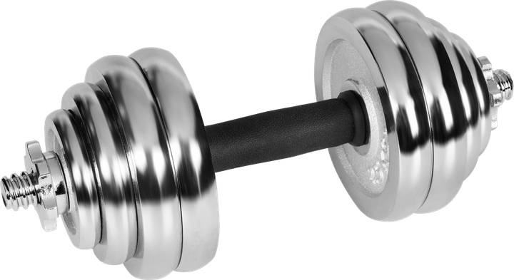 Hantle żeliwne chromowane Rebel Active regulowane w walizce z gryfem, zestaw 30 kg RBA-2326-30 (5901890122139) - obraz 4