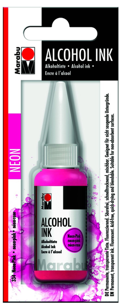 Чорнило на спиртовій основі Marabu Alcohol Ink Neon-pink 334 20 мл (4007751827487) - зображення 1
