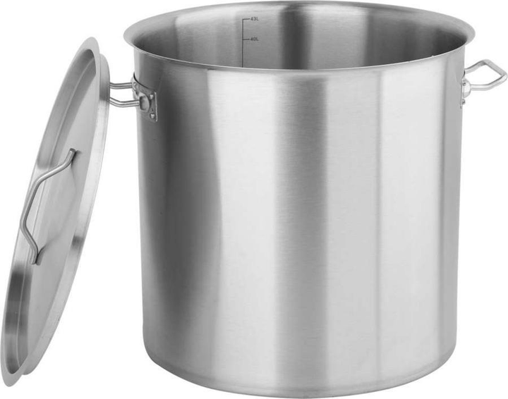 Garnek Yato z pokrywką ze stali nierdzewnej 38 cm 43 l (5906083052293) - obraz 2