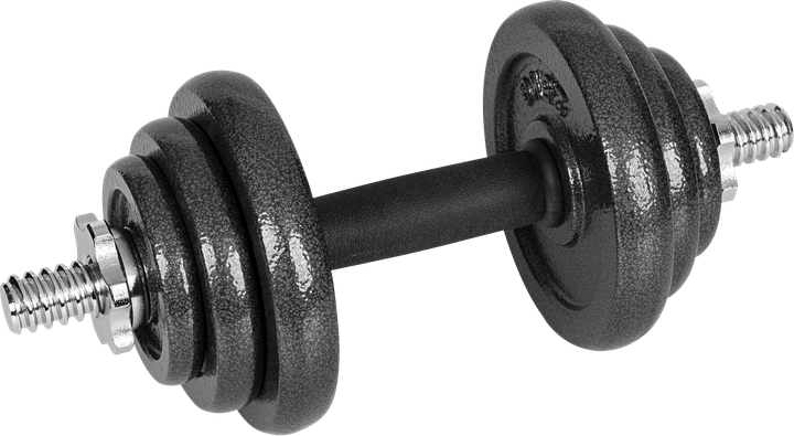 Hantle żeliwne Rebel Active regulowane w walizce z gryfem, zestaw 20 kg RBA-2327-20 (5901890122252) - obraz 3