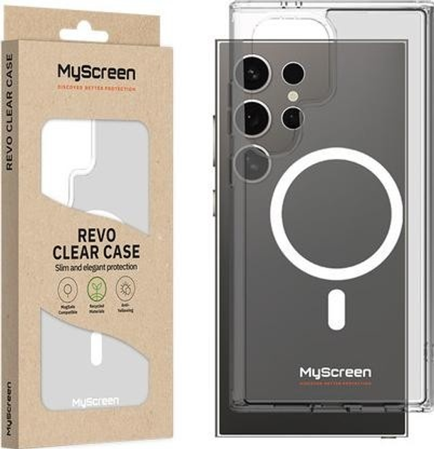 Etui MyScreen Revo Clear Case MagSafe do Samsung Galaxy S24/S25 (M8072 REVO CLEAR CASE) - obraz 1