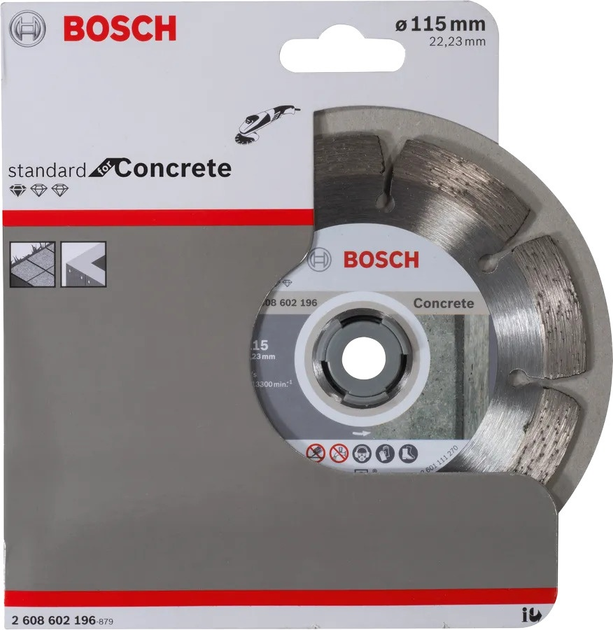 Алмазний диск Bosch Standard for Concrete 115 мм (2608602196) - зображення 2