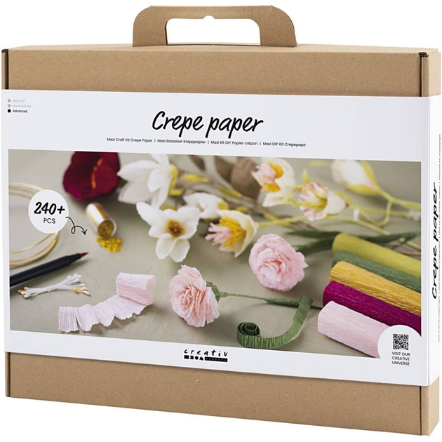 Zestaw do stworzenia bukietu Creativ Company Crepe Paper Flowers (5712854592109) (955555910389616) - Outlet - obraz 2
