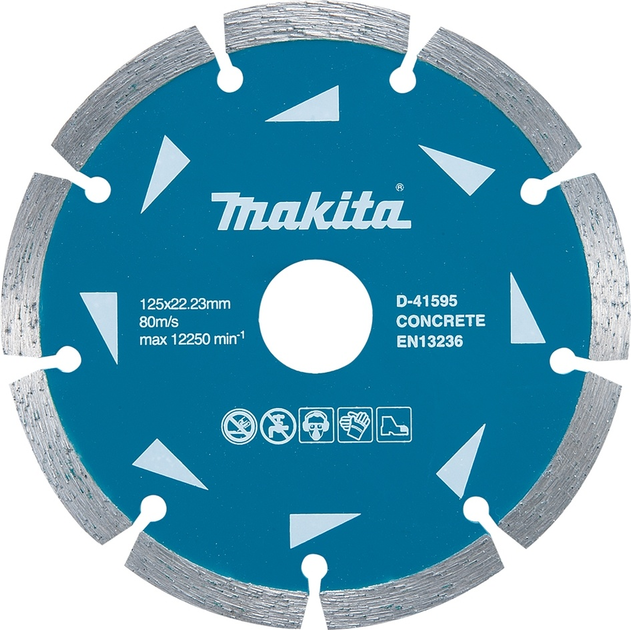 Алмазний диск Makita D-41595 125 x 22.23 мм для бетону (88381404419) - зображення 1