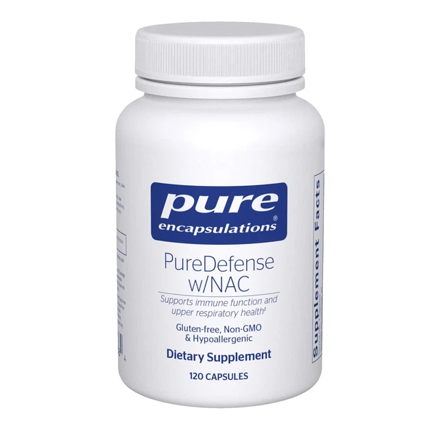Вітаміни для імунітету з ацетилцистеїном Pure Encapsulations (PureDefense with NAC) 120 капсул - зображення 2
