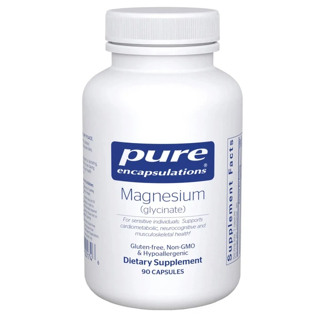 Магний Глицинат Pure Encapsulations (Magnesium Glycinate) 90 капсул - изображение 3
