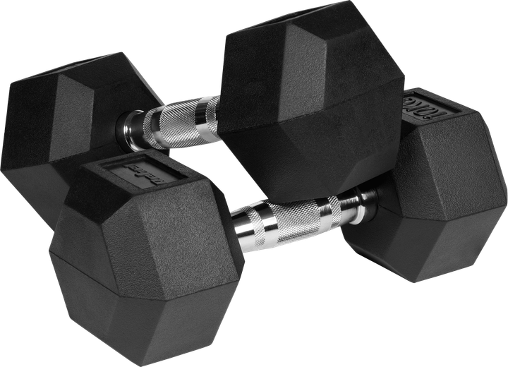 Hantle żeliwne Rebel Active gumowane HEX 2x10 kg RBA-2325-10 (5901890111881) - obraz 2