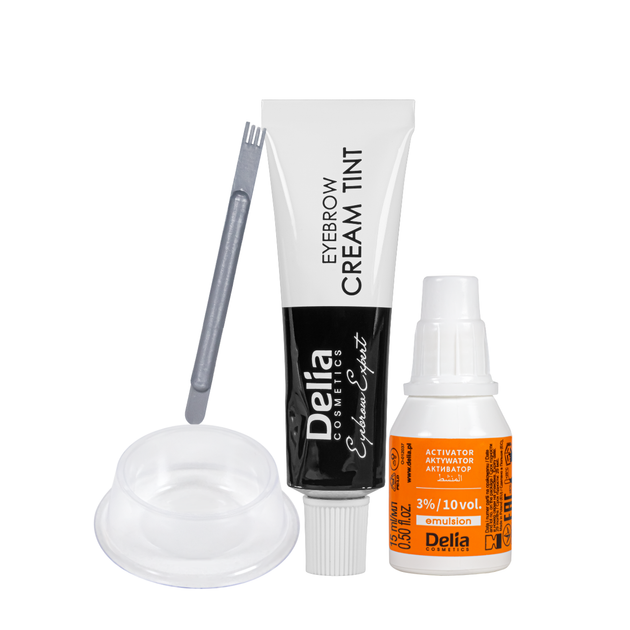 Крем-фарба для брів без аміаку з олією аргани Delia cosmetics Color Cream , тон 3.0 Темно-коричнева - Фото 2 Крем-фарба для брів без аміаку з олією аргани Delia cosmetics Color Cream , тон 3.0 Темно-коричнева - изображение 2