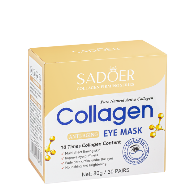 Патчи для кожи вокруг глаз антивозрастные Sadoer Collagen 60 шт (SD92700) - Фото 3 Патчи для кожи вокруг глаз антивозрастные Sadoer Collagen 60 шт (SD92700) - изображение 3