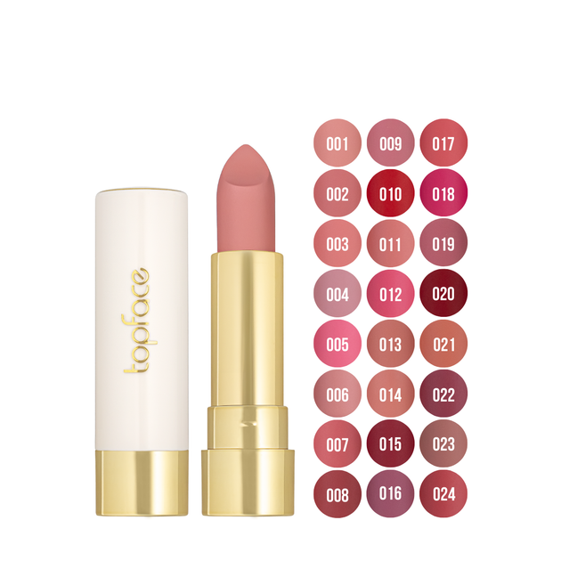 Помада для губ матовая topface Soft Matte Lipstick PT158, 004 Pale Beach/Пыльно-розовая - изображение 5