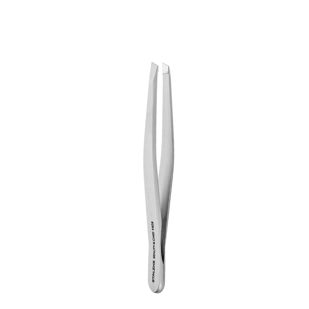 Пінцет для брів косметичний Staleks Beauty & Care скошений 96 мм TBC-10/3 - изображение 2