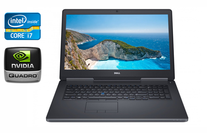 Мобильная рабочая станция Dell Precision 7710 / 17.3" (1920x1080) IPS / Intel Core i7-6920HQ (4 (8) 2.9 - 3.8 GHz) / 32 GB DDR4 / 256 GB SSD + 640 GB HDD / nVidia Quadro M3000M, 4 GB GDDR5, 256-bit / WebCam / Windows 10 б/у - Фото 1 Мобильная рабочая станция Dell Precision 7710 / 17.3" (1920x1080) IPS / Intel Core i7-6920HQ (4 (8) 2.9 - 3.8 GHz) / 32 GB DDR4 / 256 GB SSD + 640 GB HDD / nVidia Quadro M3000M, 4 GB GDDR5, 256-bit / WebCam / Windows 10 б/у - изображение 1