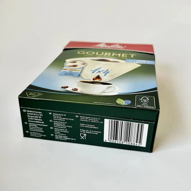 Кавові фільтри для пуровера Aromapor розмір 1х4 Melitta 80 шт - зображення 9