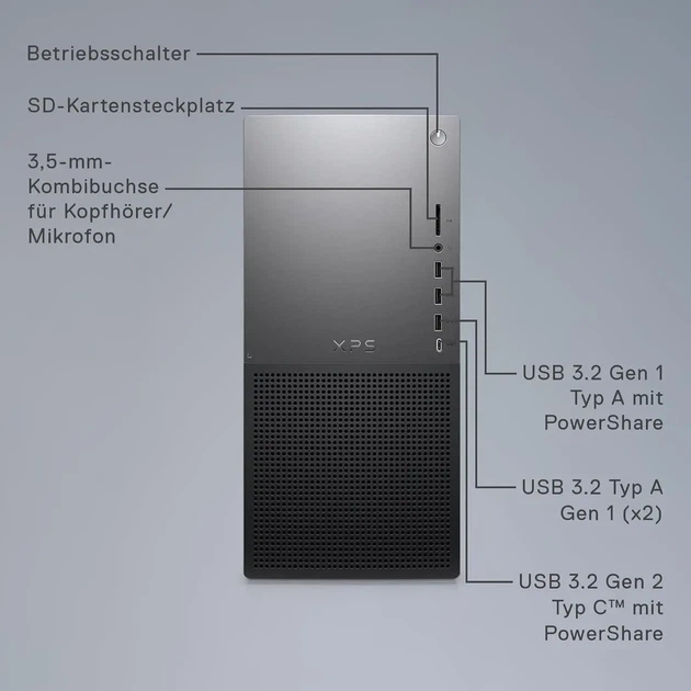 Робоча станція Dell XPS 8960 i9-14900K / 32GB / 2TB / Win11 Pro / RTX 4080 Super - Фото 2 Робоча станція Dell XPS 8960 i9-14900K / 32GB / 2TB / Win11 Pro / RTX 4080 Super - изображение 2