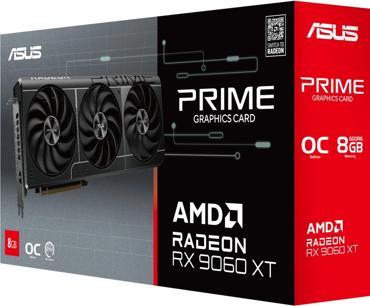 Karta graficzna ASUS PCI-Ex Radeon RX 9060 XT PRIME OC Edition 8GB GDDR6 (128bit) (3330/20000) (HDMI, 2 x DisplayPort) (90YV0MI0-M0NA00) - obraz 10