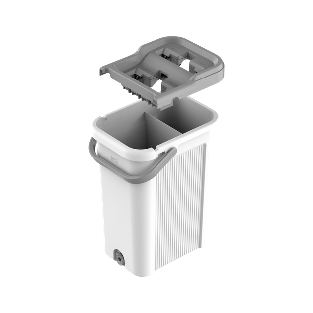 Mop czyszczący z dwukomorowym wiadrem Teesa New Clean R19 7.5 l + 2 nakładki z mikrofibry TSA0046 (5901890067492) - obraz 4
