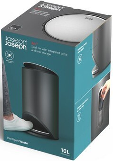 Kosz na śmieci Joseph Joseph Carbon Black Arc 10 l (5028420012675) - obraz 15