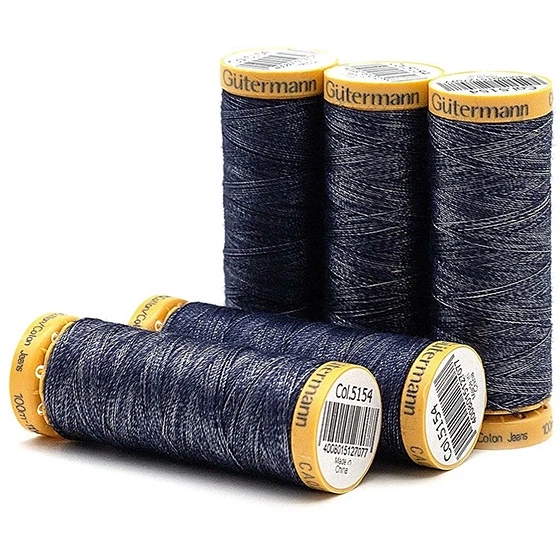 Джинсовая нить Gutermann Jeans №75, 100 м Синий 744476 - Фото 2 Джинсовая нить Gutermann Jeans №75, 100 м Синий 744476 - изображение 2