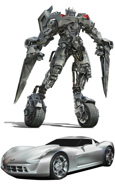 Робот-трансформер Автобот Сайдсвайп Transformers LS-08 CORVETTE Sideswipe 18 см Серый v-13170 - изображение 7