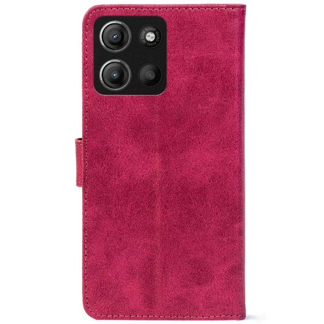 Чохол-книжка Crazy Horse Clasic для Motorola G86 Magenta (Front) (67193) - изображение 3
