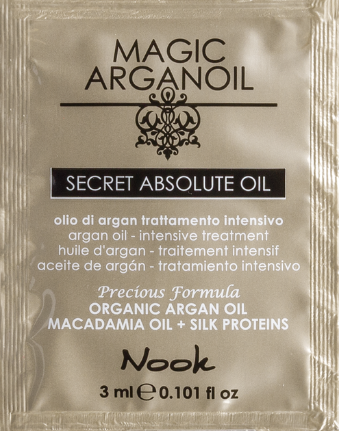 Масло NOOK MAGIC ARGANOIL Absolute Oil для интенсивного лечения 3мл 90661 - Фото 1 Масло NOOK MAGIC ARGANOIL Absolute Oil для интенсивного лечения 3мл 90661 - изображение 1
