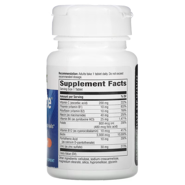 Биотин Форте с Цинком (В - Комплекс) Biotin Forte 3000мкг - 60 таб - Фото 6 Биотин Форте с Цинком (В - Комплекс) Biotin Forte 3000мкг - 60 таб - изображение 6
