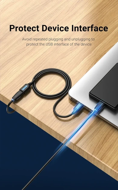 Кабель Vention USB 2.0 удлинитель 1м male-female (CBIBF) - изображение 8