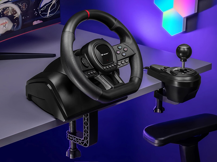 Kierownica przewodowa Tracer SimRacer Manual Gearbox 6in1 Black (TRAJOY47345) - obraz 10