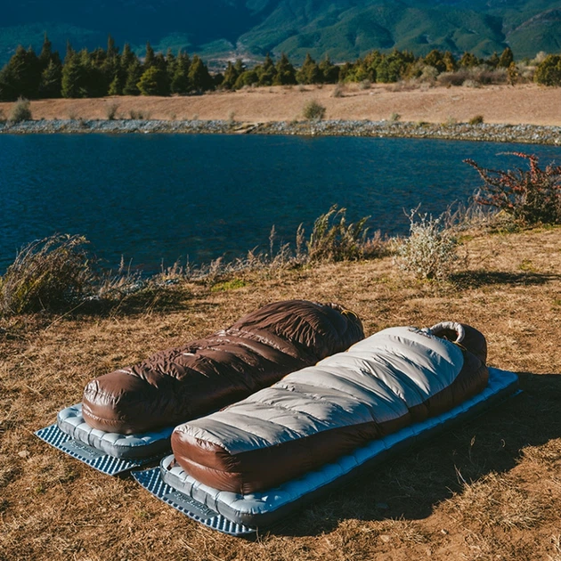Śpiwór z naturalnym puchem Naturehike Snowbird CNK2550WS014 M 190 x 75 cm Ciemnobrązowy (6927595784402) - obraz 4