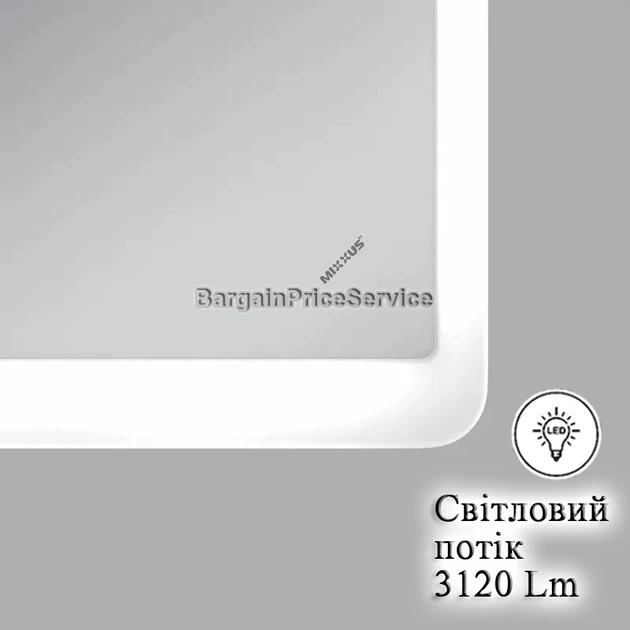 Дзеркало 100x80 см з LED Touch Сенсором Фасадне + Фонове підсвічування Керування темпрературою освітлення Антизапотівне Mixxus Premium OLIVARY MR19-100x80-Reverse Скло 5 мм з Срібною амальгамою Підігрів Товщина 3 см (MP6629) - Фото 4 Дзеркало 100x80 см з LED Touch Сенсором Фасадне + Фонове підсвічування Керування темпрературою освітлення Антизапотівне Mixxus Premium OLIVARY MR19-100x80-Reverse Скло 5 мм з Срібною амальгамою Підігрів Товщина 3 см (MP6629) - изображение 4