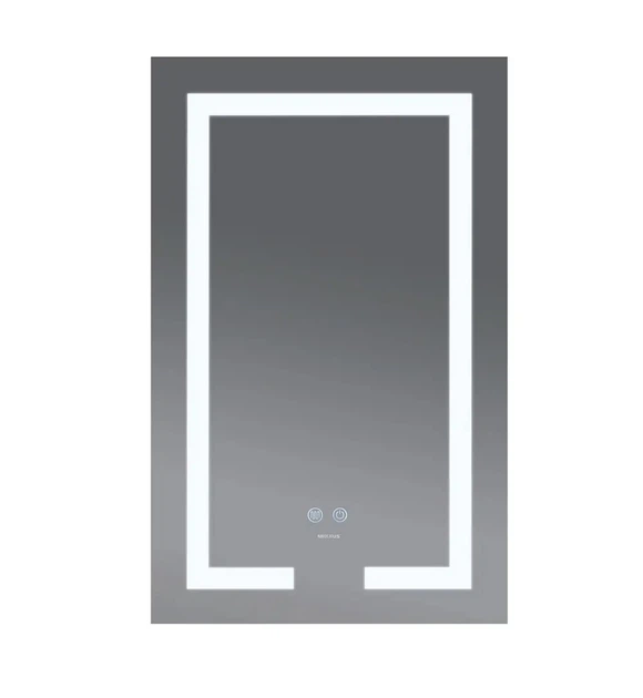 Дзеркало 50x80 см LED Touch Сенсор Фасадне підсвічування Діммер Антизапотівне Mixxus Hard HARD MR07-50x80 Скло 5 мм з Срібною амальгамою Алюмінієвий каркас Товщина 3 см (MX9992) - изображение 8