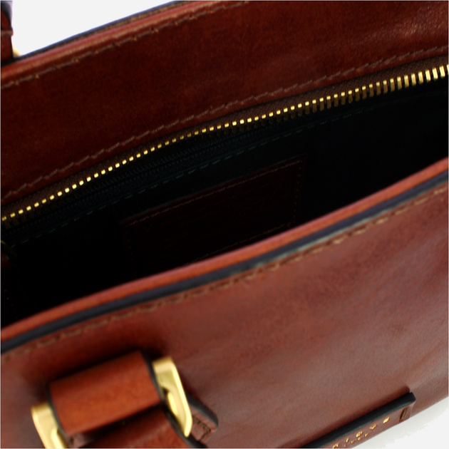 Torebka crossbody damska ze skóry naturalnej mała The Bridge Ida 04100501 14 Brązowa (800070346551) - obraz 5