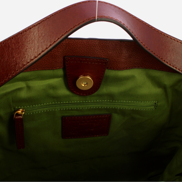 Torebka crossbody damska ze skóry naturalnej The Bridge Elisabetta 042734BX 14 Brązowa (800070317829) - obraz 5