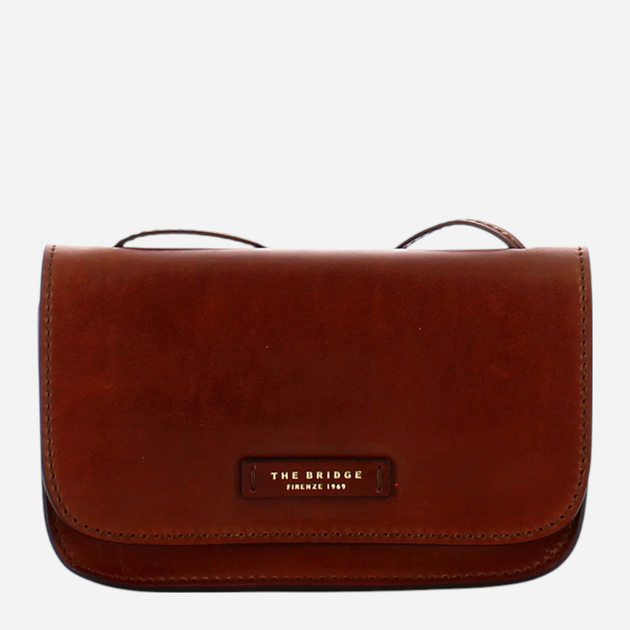 Torebka crossbody damska ze skóry naturalnej mała The Bridge Rustici 04351101 14 Brązowa (800070254185) - obraz 1