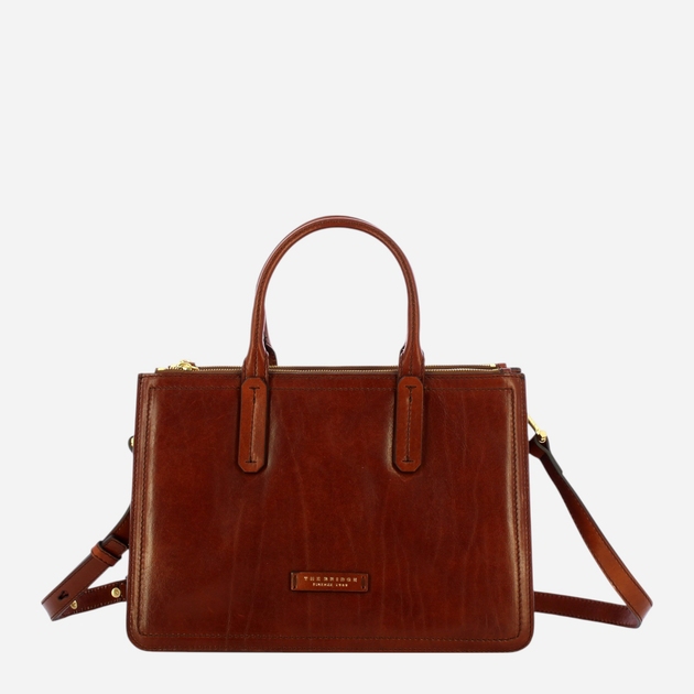 Torebka crossbody damska ze skóry naturalnej The Bridge Beatrice 04462001 14 Brązowa (800070347027) - obraz 1