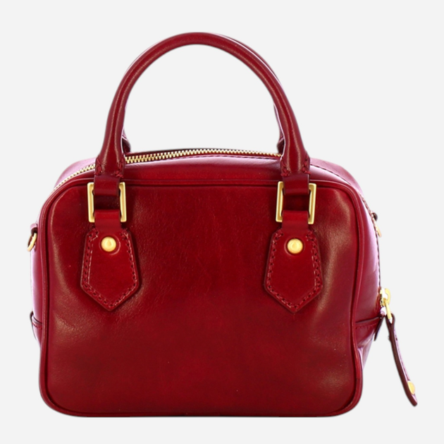 Torebka crossbody damska ze skóry naturalnej mała The Bridge Stodo 04540501 2E Czerwona (800070346579) - obraz 2