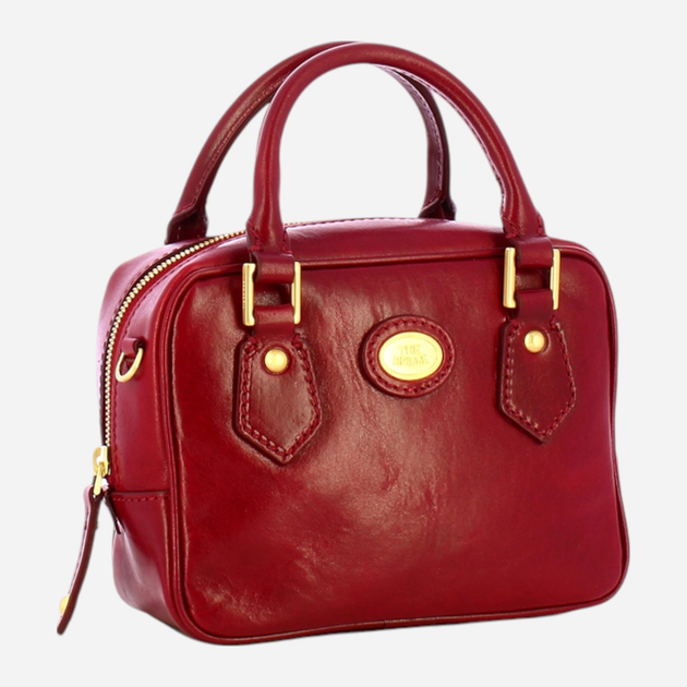 Torebka crossbody damska ze skóry naturalnej mała The Bridge Stodo 04540501 2E Czerwona (800070346579) - obraz 3