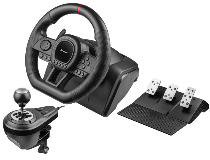 Проводной руль Tracer SimRacer Manual Gearbox 6in1 Black