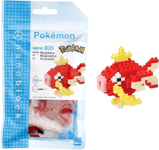 Klocki konstrukcyjne Nanoblock Magikarp NBPM-035 130 elementów (4972825209837) - obraz 3