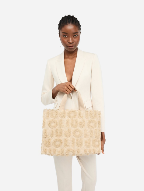 Torebka shopper materiałowa Liu Jo 2F5027T0300 30003 Biała (800070345512) - obraz 2