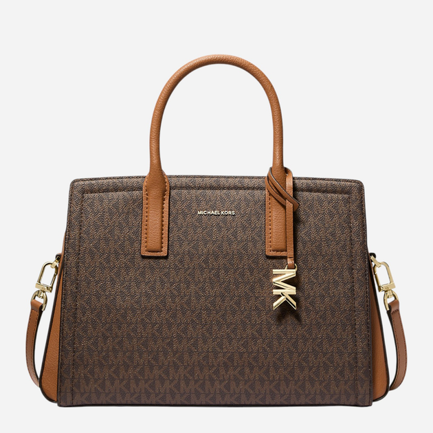 Сумка крос-боді через плече жіноча зі штучної шкіри середня Michael Kors Laila 30R5G9IS6B 252 Коричнева (800070345251) - зображення 1