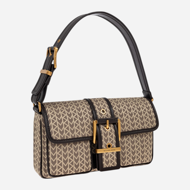 Torebka bagietka damska materiałowa Michael Kors Colby 30T5ABAL8J 270 Beżowa (800070345253) - obraz 3