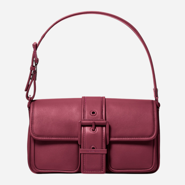 Сумка багет жіноча з натуральної шкіри середня Michael Kors Colby 30T5TBAL2L 691 Бордова (800070345255) - зображення 1