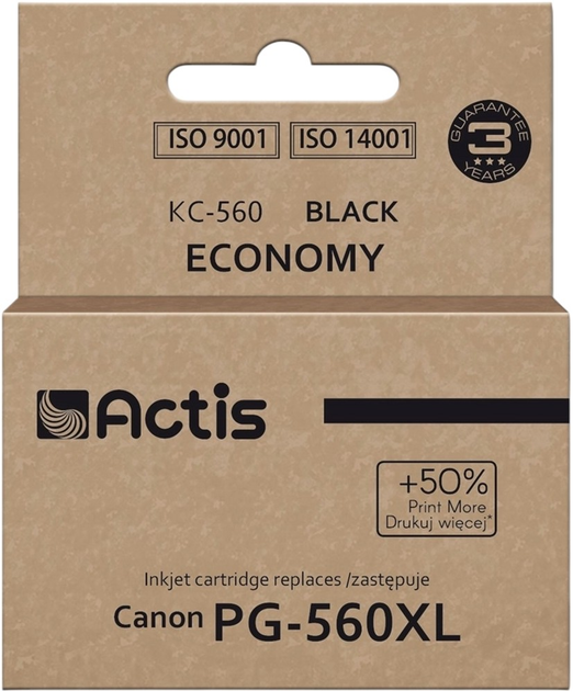 Картридж Actis для Canon PG-560XL Black 22 мл (5901443390855) - зображення 1