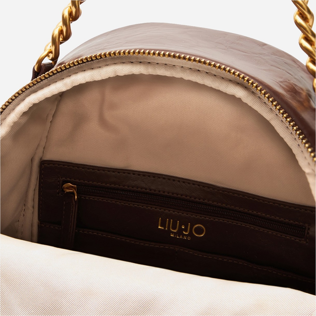 Рюкзак жіночий зі штучної шкіри Liu Jo AA5143E0886 00533 Коричневий (800070348827) - зображення 4