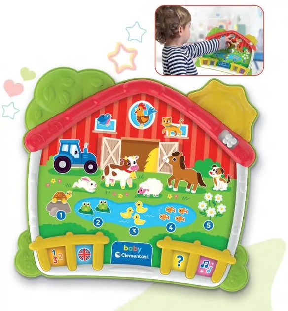 Навчальний пад Clementoni Baby Ферма 50386 (8005125503865) - зображення 2