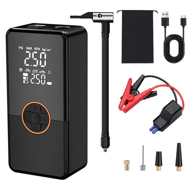 Пуско-зарядний пристрій Platinet Power Bank Car Jump Starter With Tyre Pump 8000 mah 800A 21Mm 25L/Min PMPBTPM (5907595463072) - зображення 1