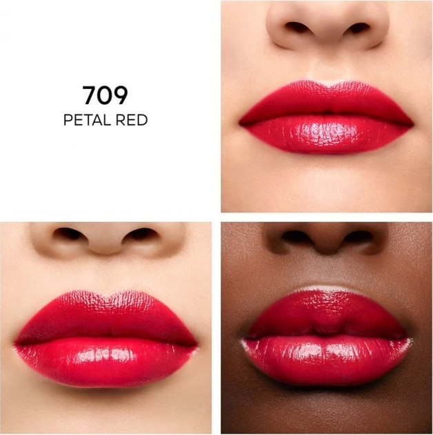 Szminka do ust Guerlain Kiss Kiss 709 Petal Red 3.2 g (3346470441606) - obraz 3