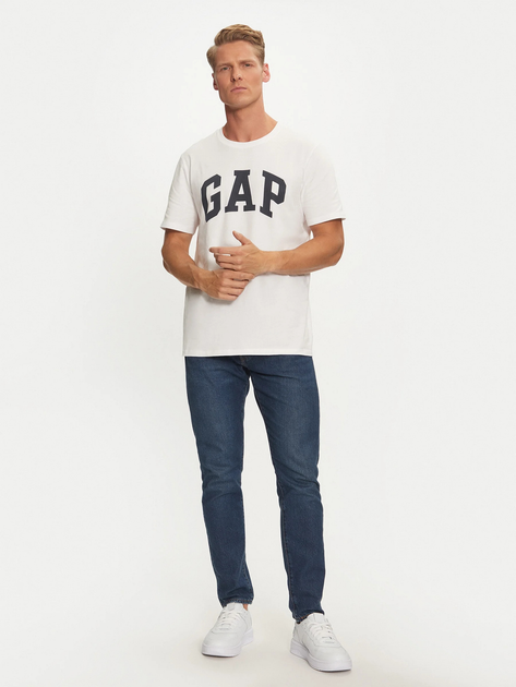 Набір футболок бавовняних довгих чоловічих GAP 885595-01 XL 2 шт Синій/Білий (1200133154390) - зображення 4
